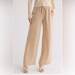 Vince Drawstring Pants color dollar sand sz Large NWT
